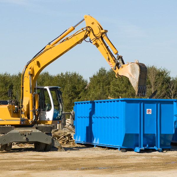 are there any restrictions on where a residential dumpster can be placed in Elon NC